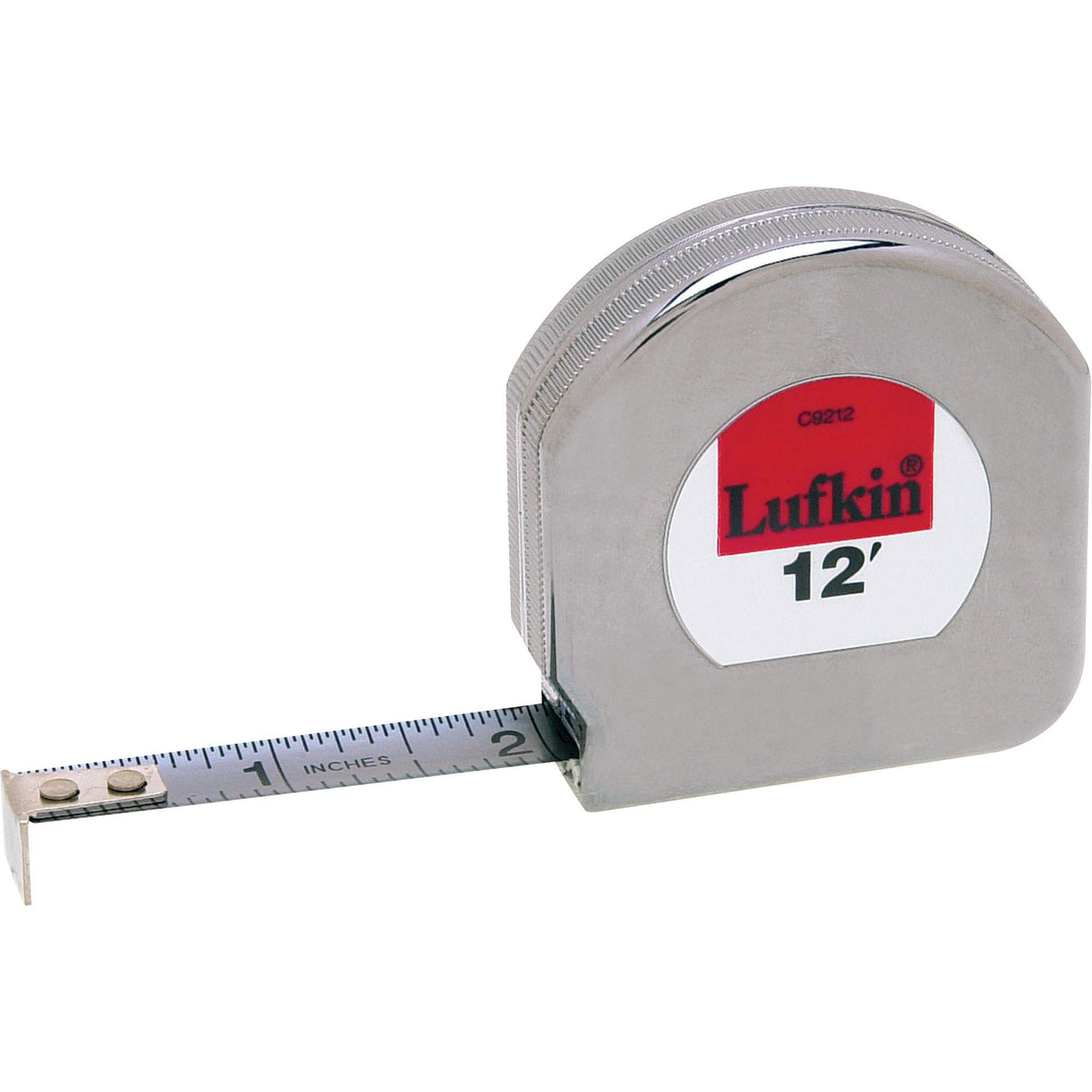 Mezurall® Chrome Clad® A8 Tape Measure, 1/2" x 12'