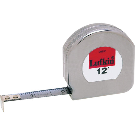 Mezurall® Chrome Clad® A8 Tape Measure, 1/2" x 12'