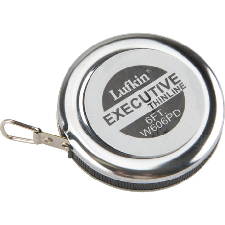 Executive® Pocket Measuring Tape, 6 mm x 6', 1" Graduations