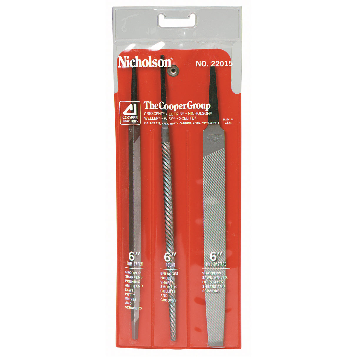 General Purpose File Set, 3 Pcs