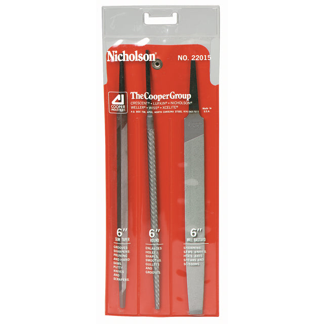 General Purpose File Set, 3 Pcs