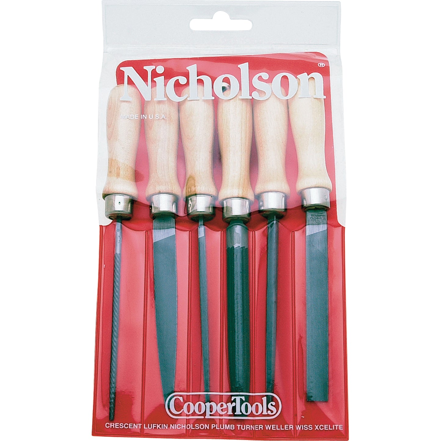 6-Piece American Pattern File Set, 6 Pcs