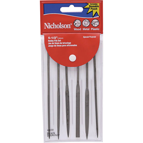 Assorted Miniature Files, 6 Pcs