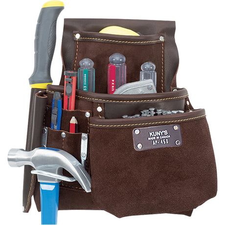 Multi-Tool Pouch, Multiple Tool Holder, Leather, 7 Pockets