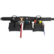 Professional Carpenter's Tool Belt, Polyester, Black