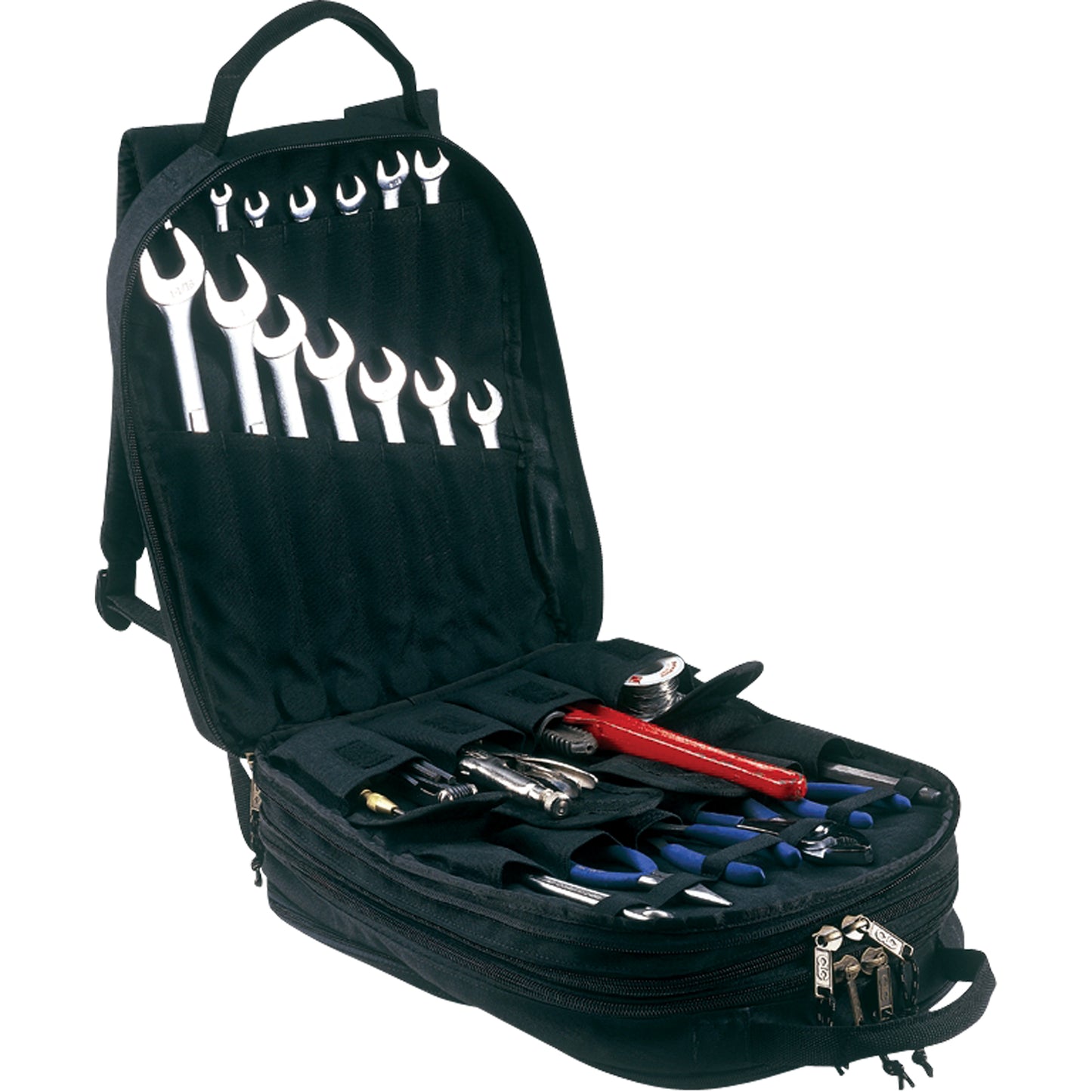 75-Pocket Tool Backpacks, 13" L x 17-1/2" W, Black, Nylon