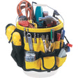 Tool Bucket Organizer, 6" L x 11" W x 12" H, Nylon, Black/Yellow