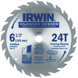 Contractor Saw Blades - Classic Series Saw Blades, 6-1/2", 24 Teeth, Wood Use