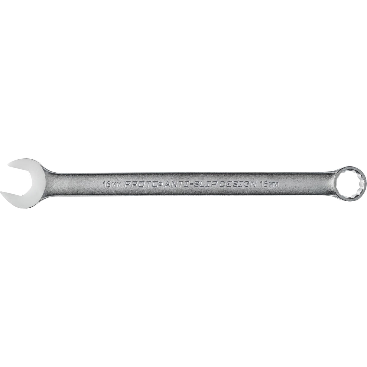 Combination Wrench, 12 Point, 16 mm, Satin Finish