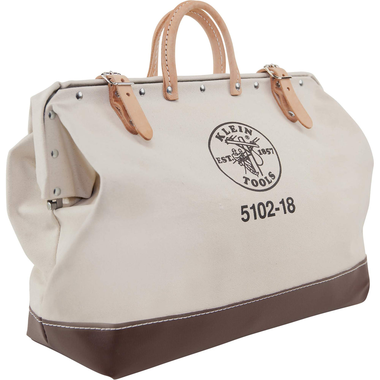 Heavy-Duty 18" Tool Bag, Canvas, 1 Pockets, Beige