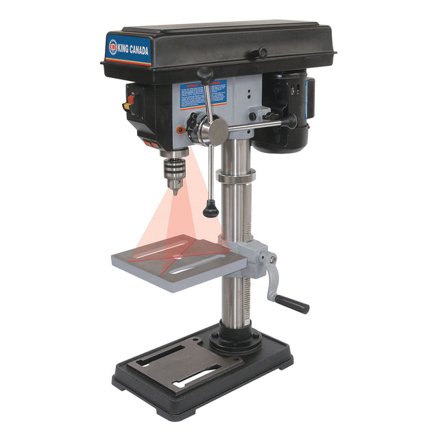 Drill Presses With Laser, 10", 1/2" Chuck, 3050 RPM