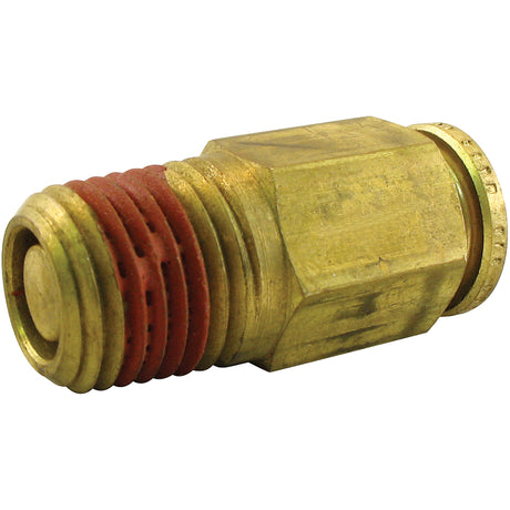 Push-To-Connect Male Quick Disconnect Fitting, Brass