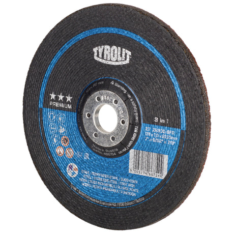 Grinding Wheel, 7" x 9/32", 7/8" Arbor, Type 27