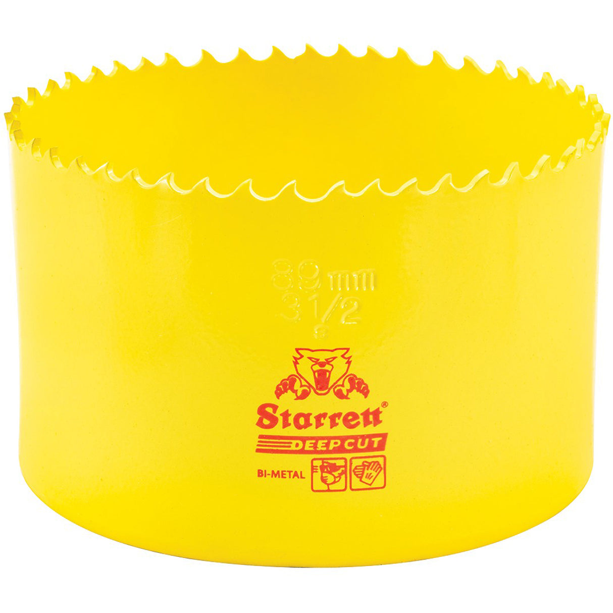 Bi-Metal Holesaw - 3-1/2", 3-1/2", 2" Depth of Cut, Bi-Metal