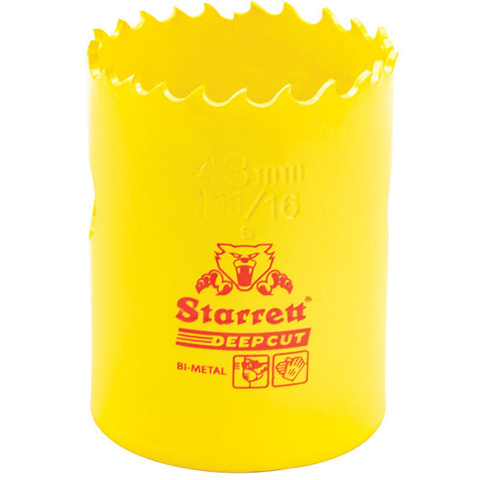 Bi-Metal Holesaw - 1-11/1, 1-11/16", 2" Depth of Cut, Bi-Metal