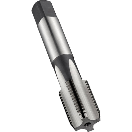 Medium Hook Pipe Tap, 1/8"-28, 4 Flutes, 2.3" L, High Speed Steel