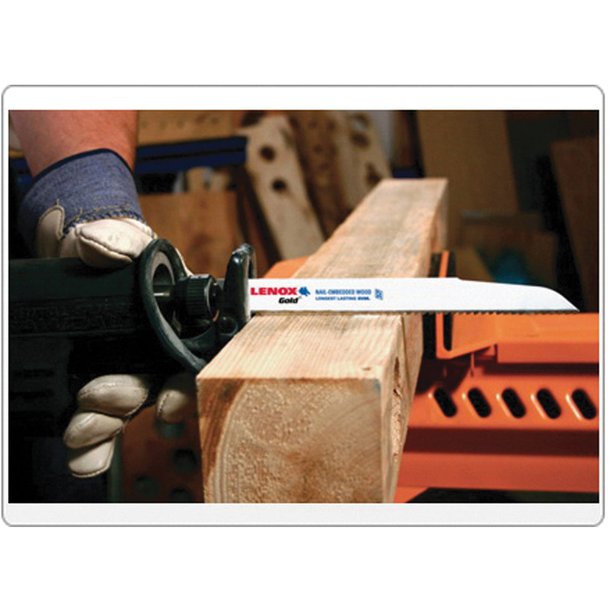 Gold® Power Arc Curved Wood Cutting Reciprocating Saw Blades, Bi-Metal, 6 TPI, 6" L x 3/4" W