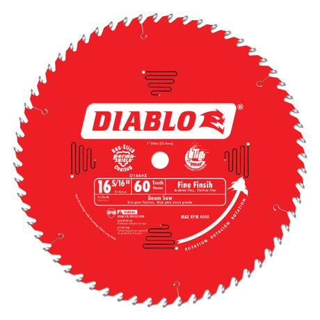 Circular Saw Blade, 16-5/16", 60 Teeth, Wood Use