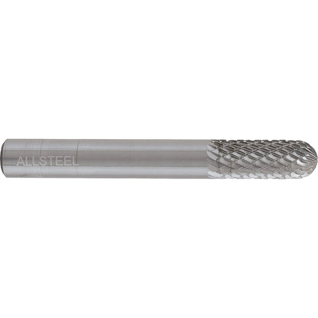 AllSteel™ Cylindrical Round Nose Shape Carbide Burr, SC-3, 3/8" Dia., 3/4" Depth of Cut