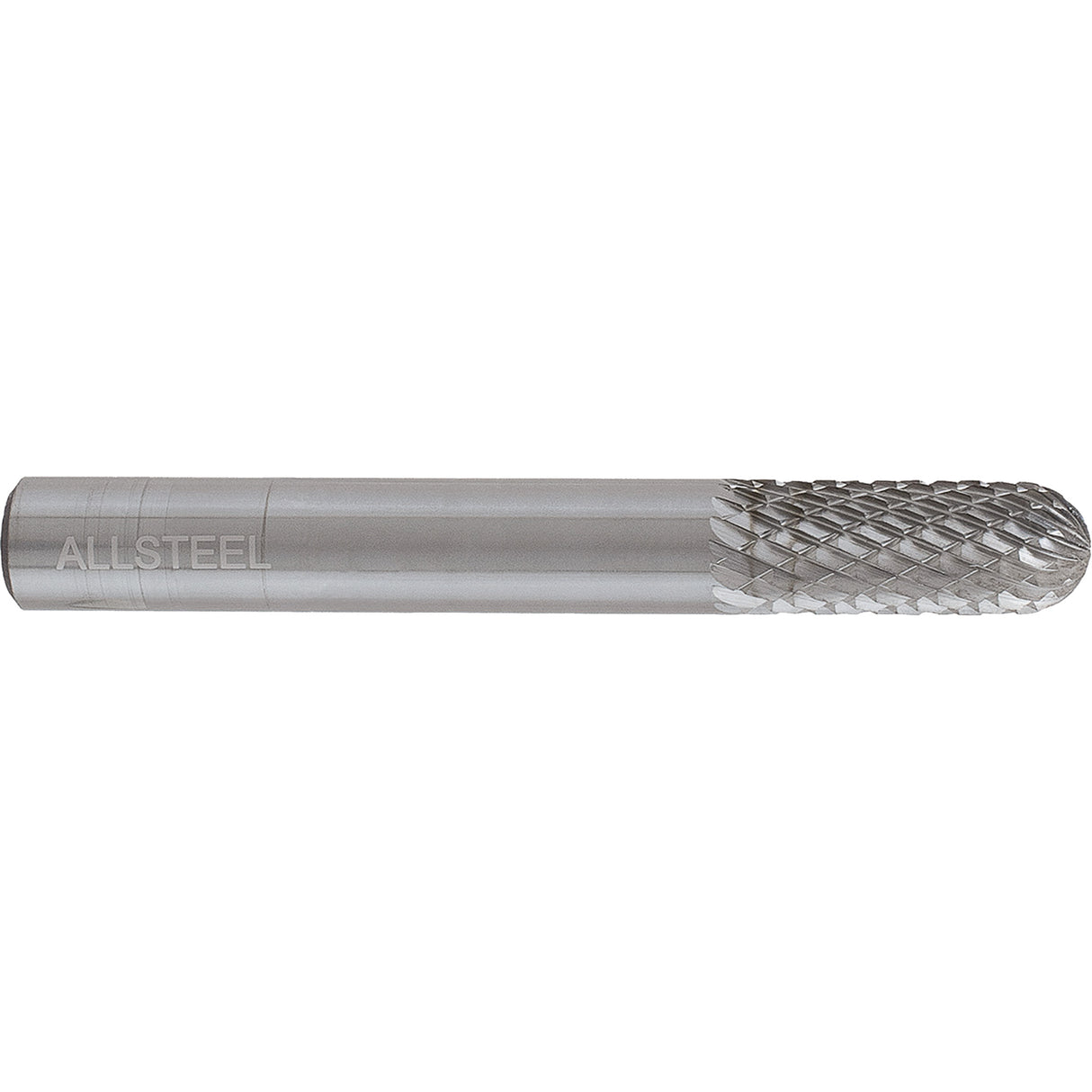 AllSteel™ Cylindrical Round Nose Shape Carbide Burr, SC-5, 1/2" Dia., 1" Depth of Cut