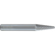 AllSteel™ Cone Shape Carbide Burr, SL-3, 3/8" Dia., 1/4" Shank, 1-1/16" Depth of Cut