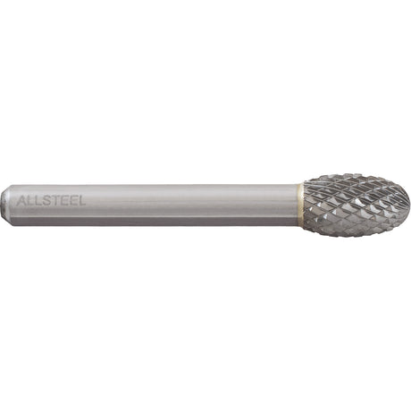 AllSteel™ Egg Shape Carbide Burr, SE-5, 1/2" Dia., 1/4" Shank, 7/8" Depth of Cut