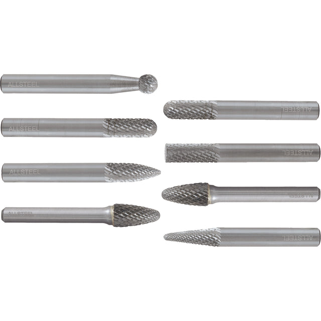 AllSteel™ Carbide Burr Set, 8 Pieces