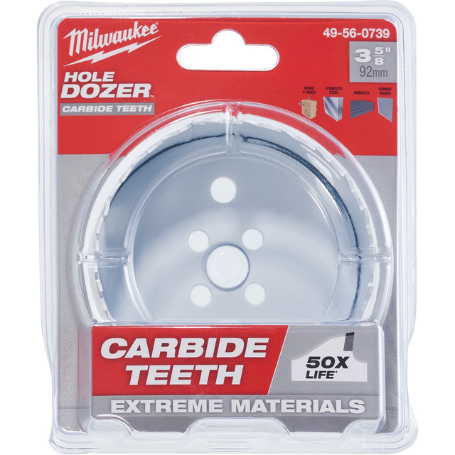 Hole Dozer™ with Carbide Teeth Hole Saw, 3-5/8", 1-5/8" Depth of Cut, Carbide