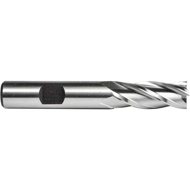 C615 End Mill, 1/4" Dia., 4 Flutes, High Speed Steel