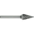 Drillco® Solid Carbide Burr, SM-4L, 3/8" Dia., 1/4" Shank, 1" Depth of Cut