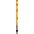 Shockwave™ Drill Bit, 1/4", Titanium, 2-15/32" Flute, 135° Point