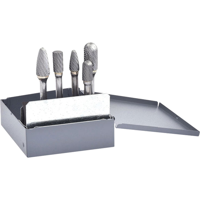 Double Cut Carbide Burr Set, 5 Pieces