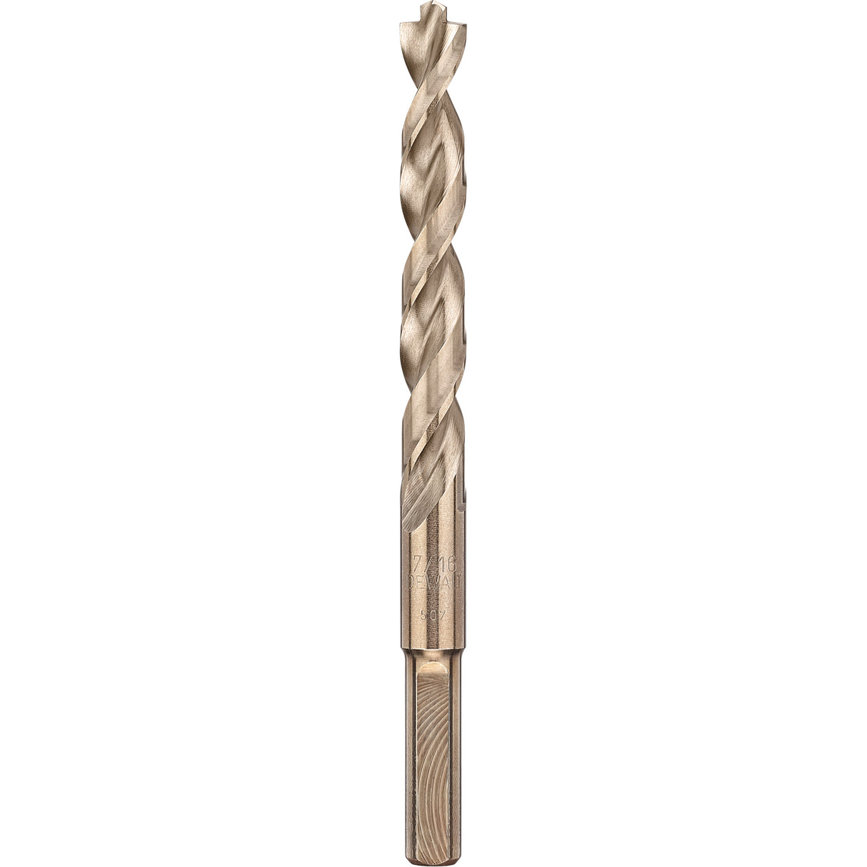 Industrial Drill Bit, 7/16", Cobalt, 4" Flute, 135° Point
