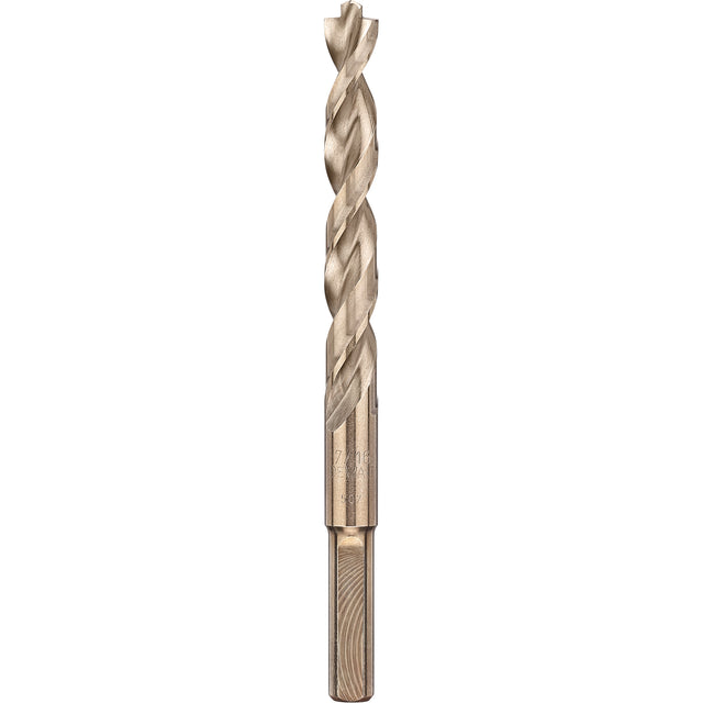 Industrial Drill Bit, 7/16", Cobalt, 4" Flute, 135° Point