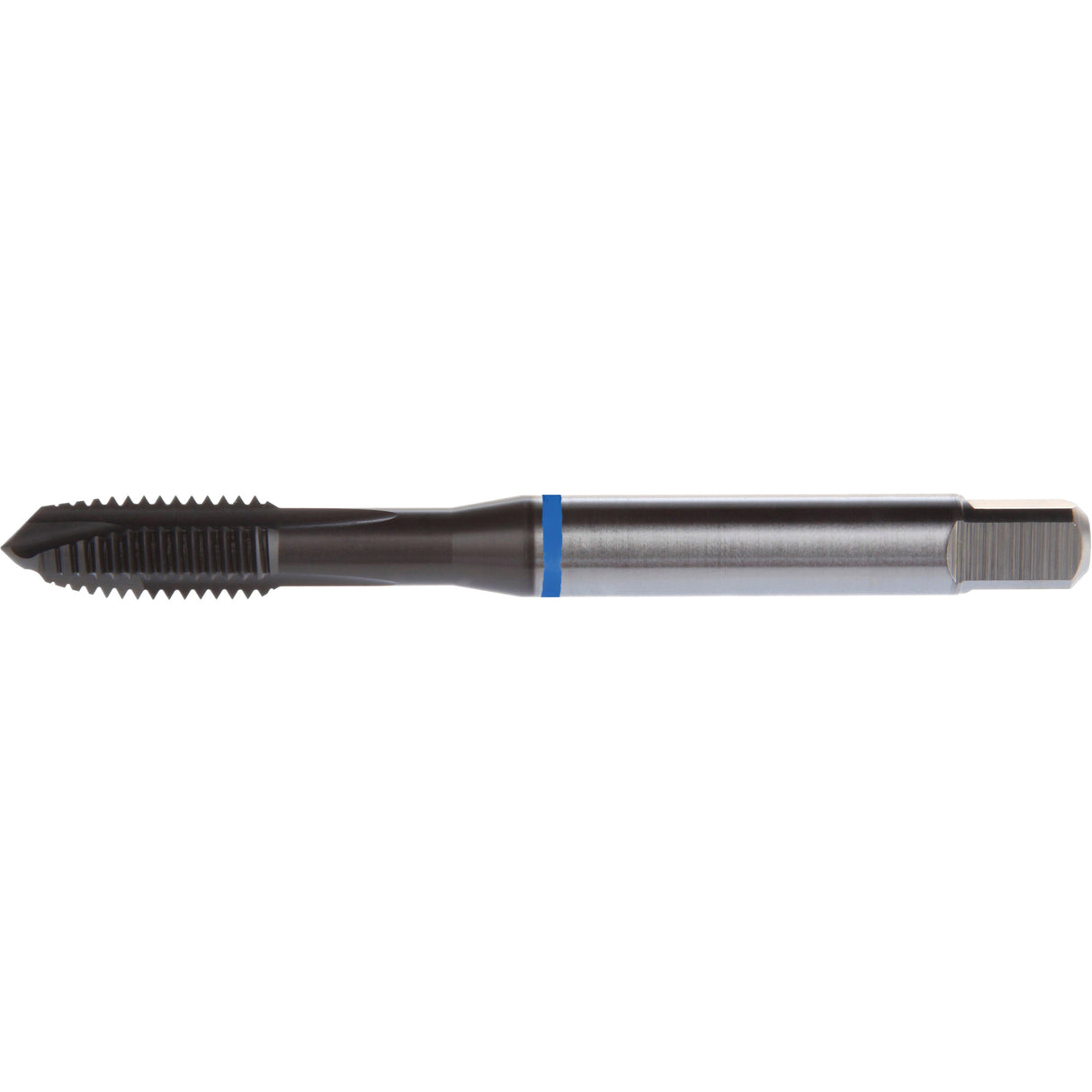 Blue Shark Spiral Point Tap, High Speed Cobalt, 10-24 Thread, 2.756" L