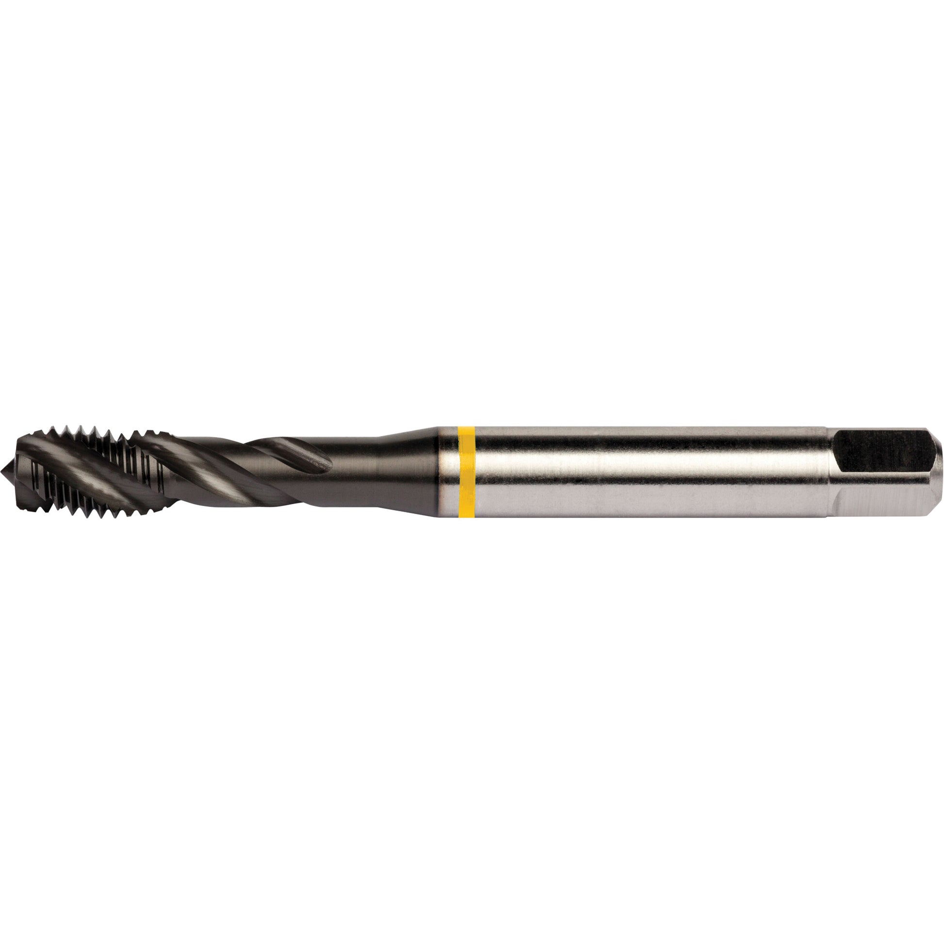 Yellow Shark Spiral Flute Tap, High Speed Cobalt, 1/4"-20 Thread, 3.15" L