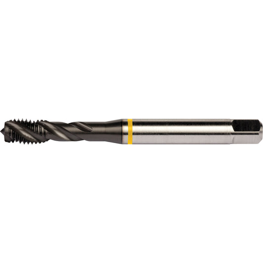 Yellow Shark Spiral Flute Tap, High Speed Cobalt, 1/4"-20 Thread, 3.15" L
