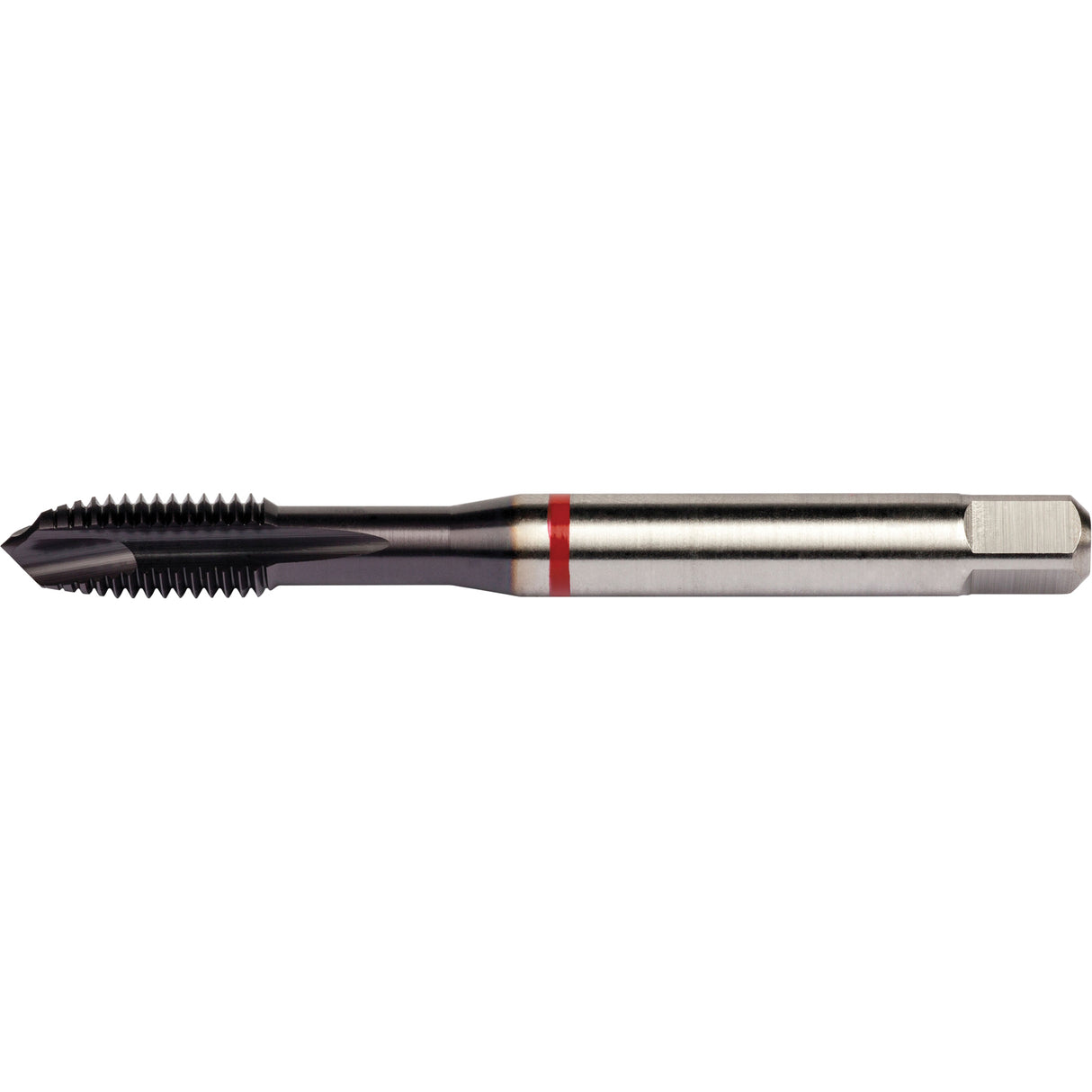Red Shark Spiral Point Tap, High Speed Cobalt, 3/8"-16 Thread, 3.543" L