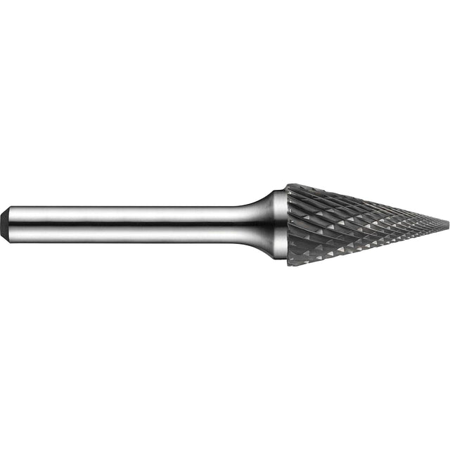 Double-Cut Rotary Burr, SM-50, 1/4" Dia., 1/4" Shank, 1/2" Depth of Cut