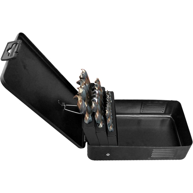 Jobber Length Drill Bit Set, 29 Pieces, High Speed Steel