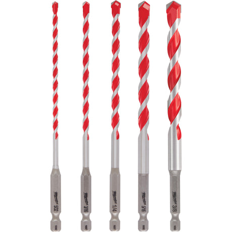 Shockwave™ Hammer Drill Bit Set, 5 Pieces, Carbide