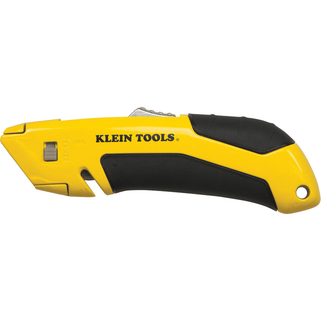 Self-Retracting Utility Knife, Steel, Cushion Handle