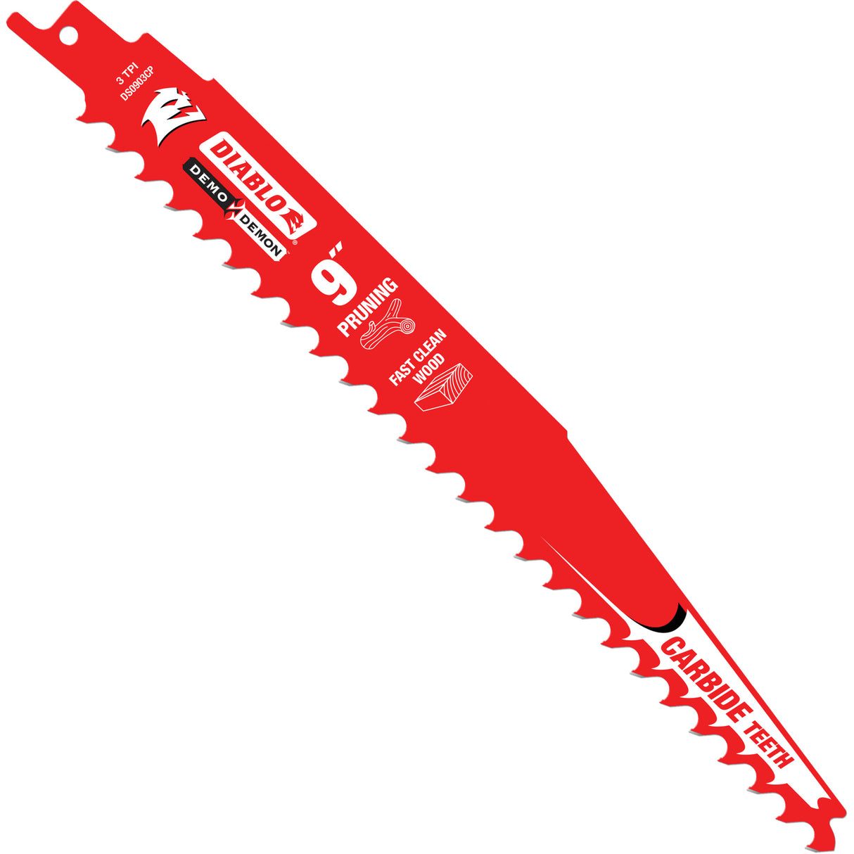 Pruning & Clean Wood Blade, Carbide, 3 TPI, 9" L