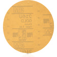 Hookit™ Gold Paper Disc 216U, 6" Dia., P600 Grit, Aluminum Oxide, A-Weight