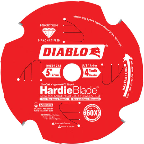 HardieBlade™ Circular Saw Blade, 5", 4 Teeth, Cement Use