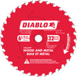Circular Saw Blade, 6-1/2", 32 Teeth, Metal/Wood Use