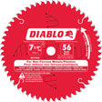 Aluminum Cutting Saw Blade, 7-1/4", 56 Teeth, Non-Ferrous Use