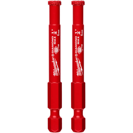 Diamond Max™ Hole Saw Bit, 1/4", 1-1/2" Depth of Cut, Diamond