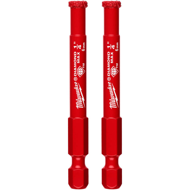 Diamond Max™ Hole Saw Bit, 1/4", 1-1/2" Depth of Cut, Diamond