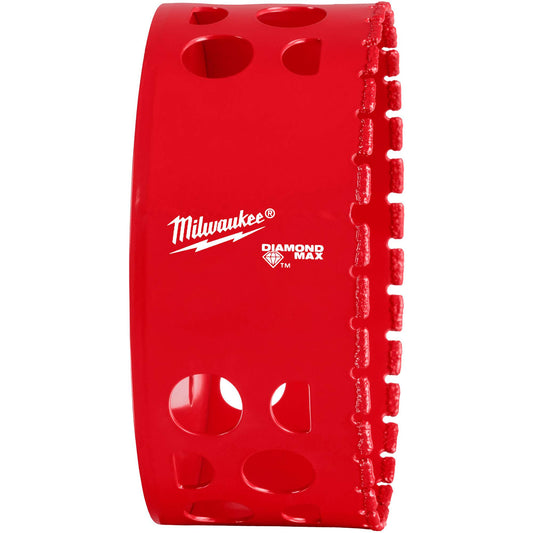 Diamond Max™ Hole Saw Bit, 4", 1-1/2" Depth of Cut, Diamond